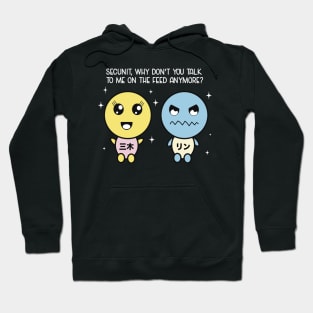 Murderbot Diaries Miki and SecUnit Kawaii Style Fan Art Hoodie